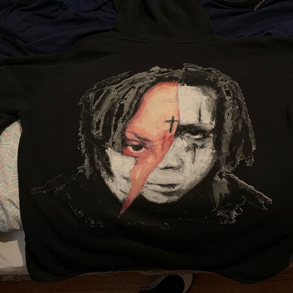 Trippie Redd x Revenge Arch Black Pullover Hoodie - Picture 4 of 5